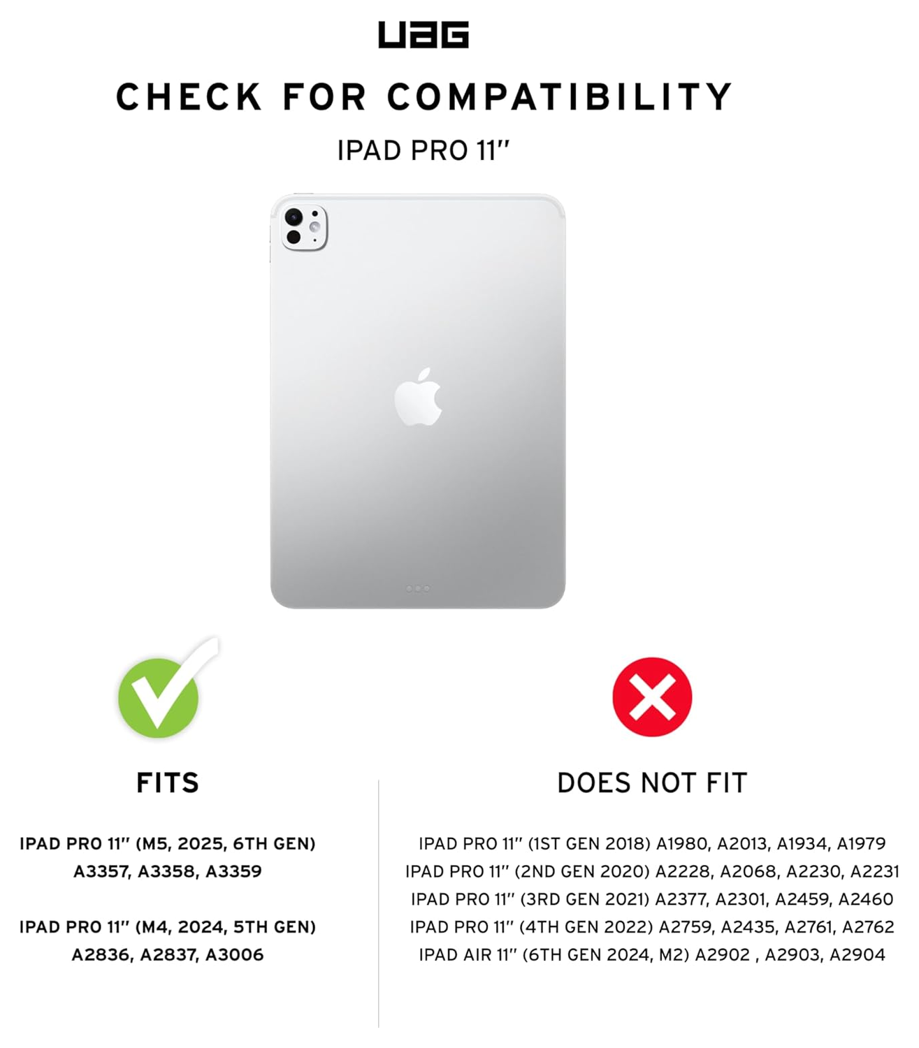 UAG Plyo LT iPad Pro 11 (2024/2025) Hoes Book Case Transparant Zwart afbeelding 3