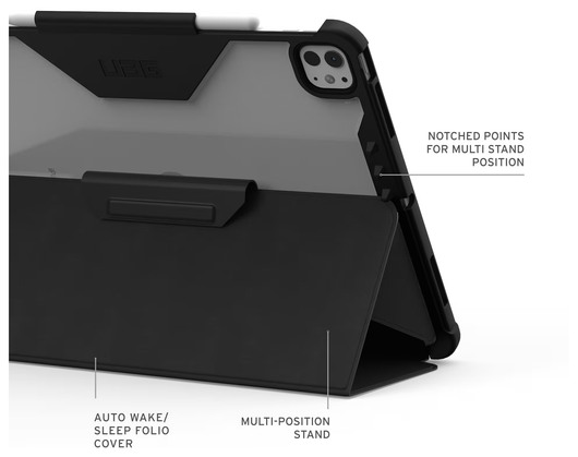 UAG Plyo LT iPad Pro 13 (2024/2025) Hoes Book Case Transparant Zwart afbeelding 7