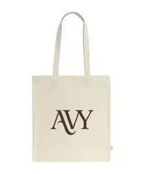 AVY Organic Canvas Shopper Draagtas Organisch Katoen (320 g/m²) Beige afbeelding