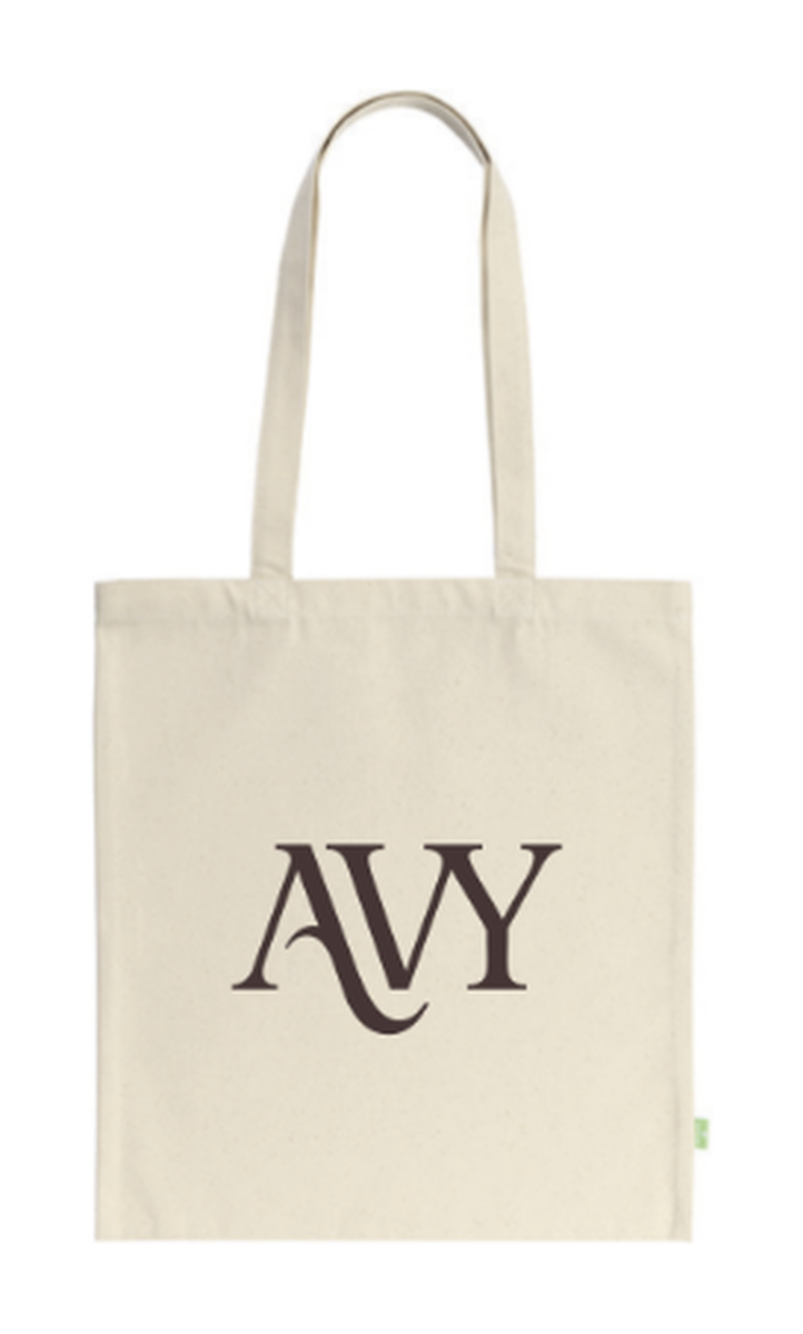 AVY Organic Canvas Shopper Draagtas Organisch Katoen (320 g/m²) Beige afbeelding 1