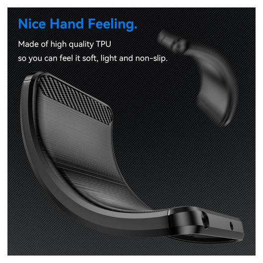 Xiaomi Poco M7 Hoesje Geborsteld TPU Flexibele Back Cover Zwart afbeelding 5