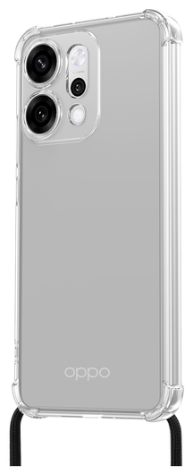 Oppo Reno 14 Hoesje met Koord Schokbestendig TPU Transparant afbeelding 5