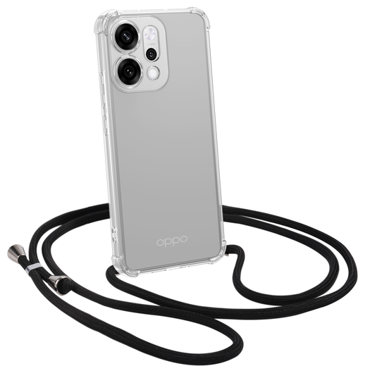 Oppo Reno 14 Hoesje met Koord Schokbestendig TPU Transparant afbeelding 7