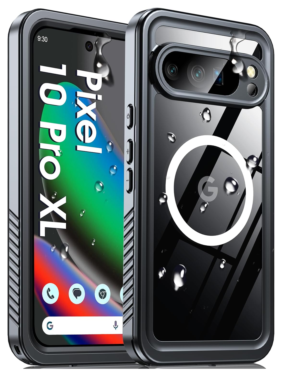 SBG Outdoor Case Google Pixel 10 Pro XL Waterdicht met MagSafe / Qi2 Zwart afbeelding 1