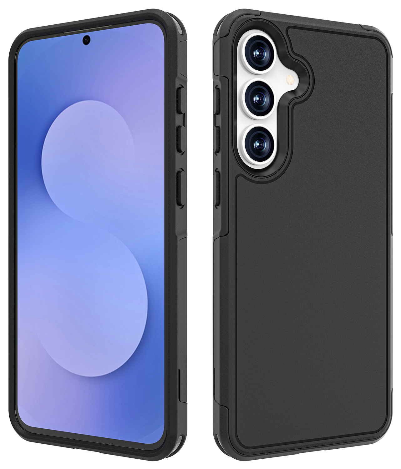 Samsung Galaxy S25 FE Hoesje Dual-Layer Hybride met MagSafe / Qi2 Zwart afbeelding 8