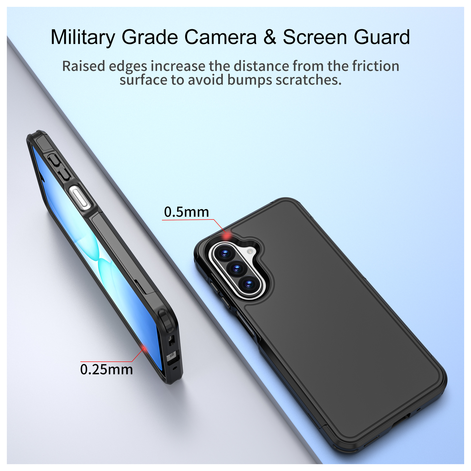 Samsung Galaxy A17 Hoesje Dual-Layer Hybride Back Cover met MagSafe / Qi2 Zwart afbeelding 4