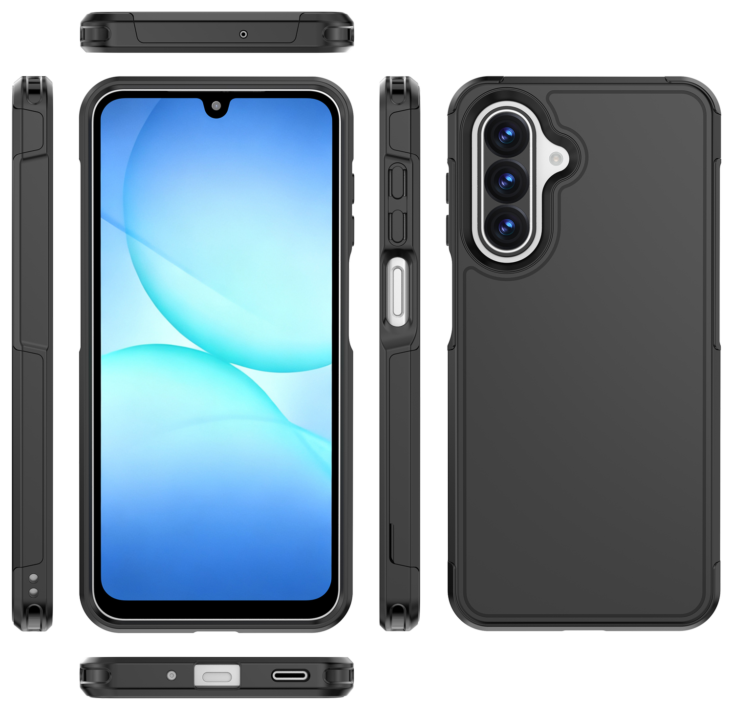 Samsung Galaxy A17 Hoesje Dual-Layer Hybride Back Cover met MagSafe / Qi2 Zwart afbeelding 8