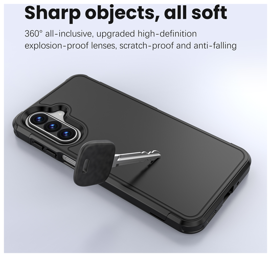 Samsung Galaxy A17 Hoesje Dual-Layer Hybride Back Cover met MagSafe / Qi2 Zwart afbeelding 5