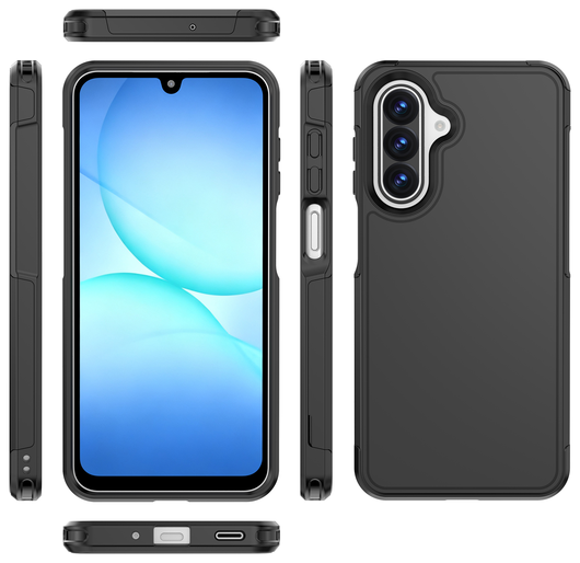 Samsung Galaxy A17 Hoesje Dual-Layer Hybride Back Cover met MagSafe / Qi2 Zwart afbeelding 8