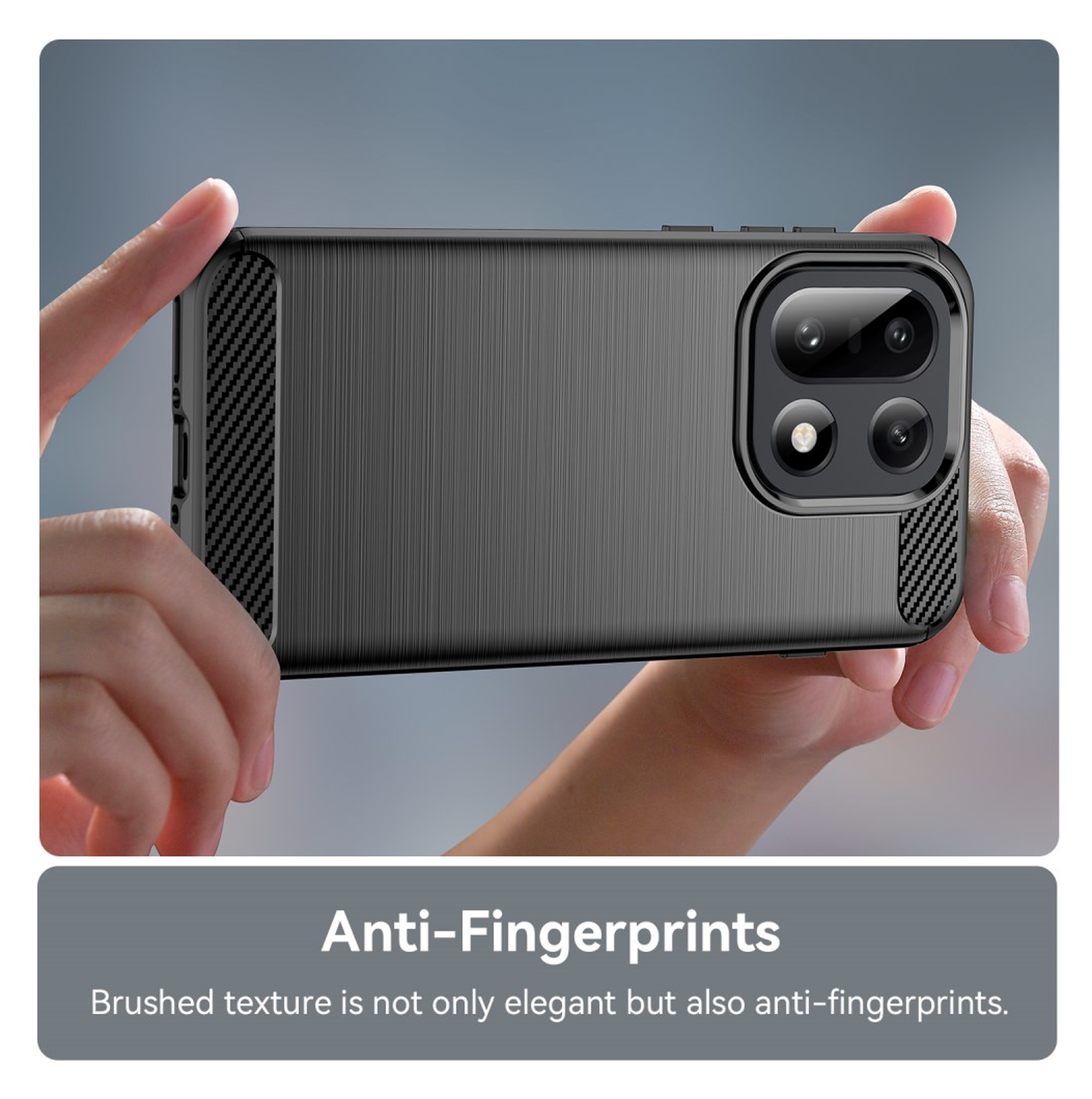 OnePlus 15 Hoesje Geborsteld TPU Flexibele Back Cover Zwart afbeelding 6