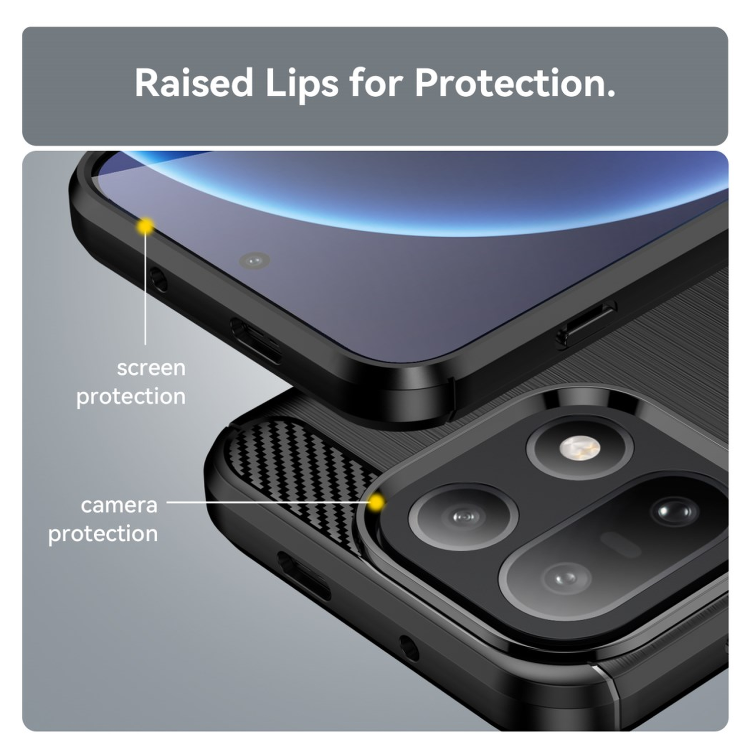 OnePlus 15 Hoesje Geborsteld TPU Flexibele Back Cover Zwart afbeelding 7