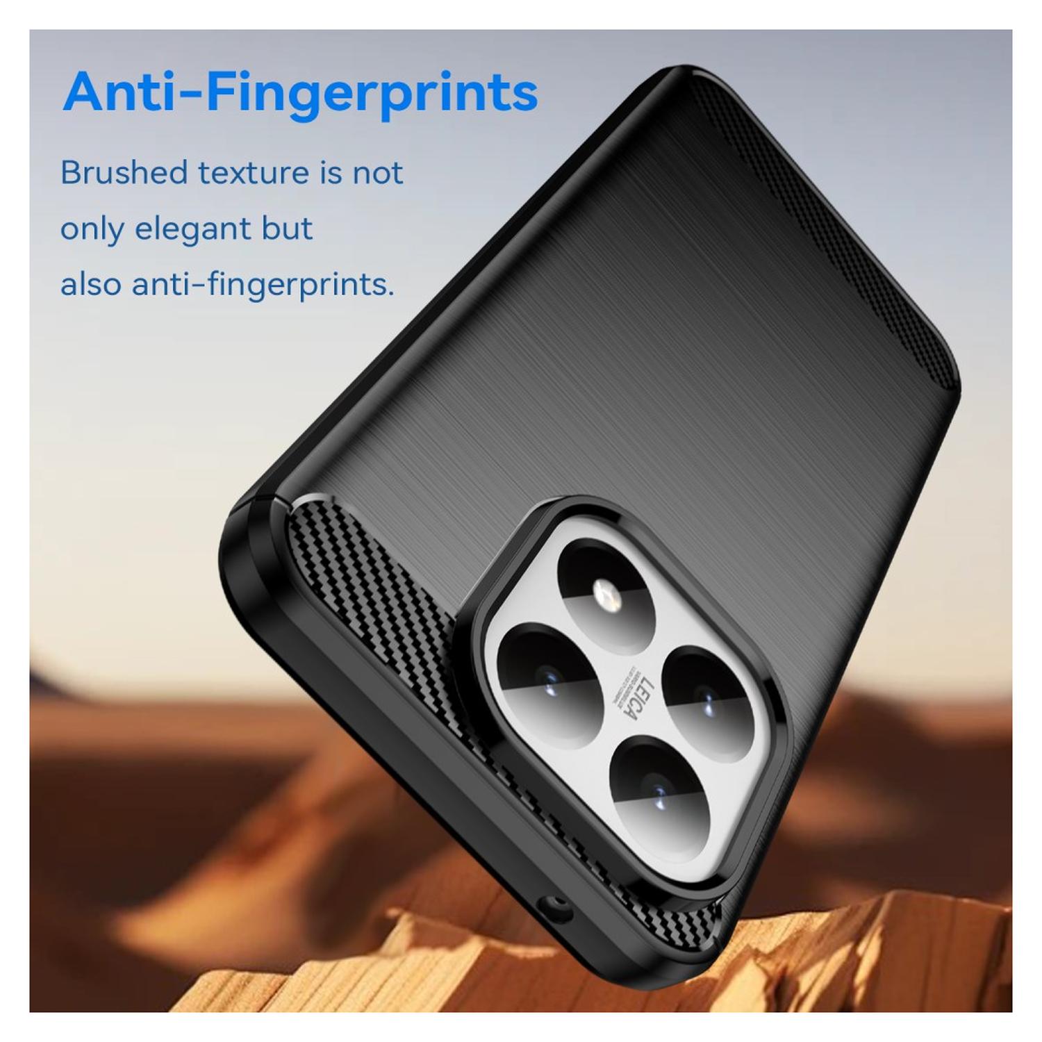 Xiaomi 15T Hoesje Geborsteld TPU Flexibele Back Cover Zwart afbeelding 4