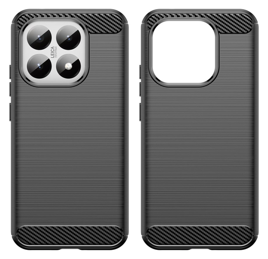 Xiaomi 15T Hoesje Geborsteld TPU Flexibele Back Cover Zwart afbeelding 2