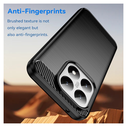 Xiaomi 15T Hoesje Geborsteld TPU Flexibele Back Cover Zwart afbeelding 4