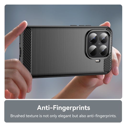 Xiaomi 15T Pro Hoesje Geborsteld TPU Flexibele Back Cover Zwart afbeelding 6