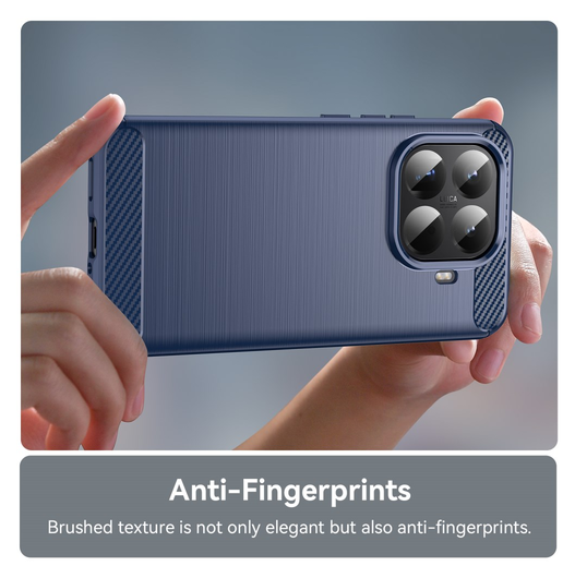 Xiaomi 15T Pro Hoesje Geborsteld TPU Flexibele Back Cover Blauw afbeelding 6