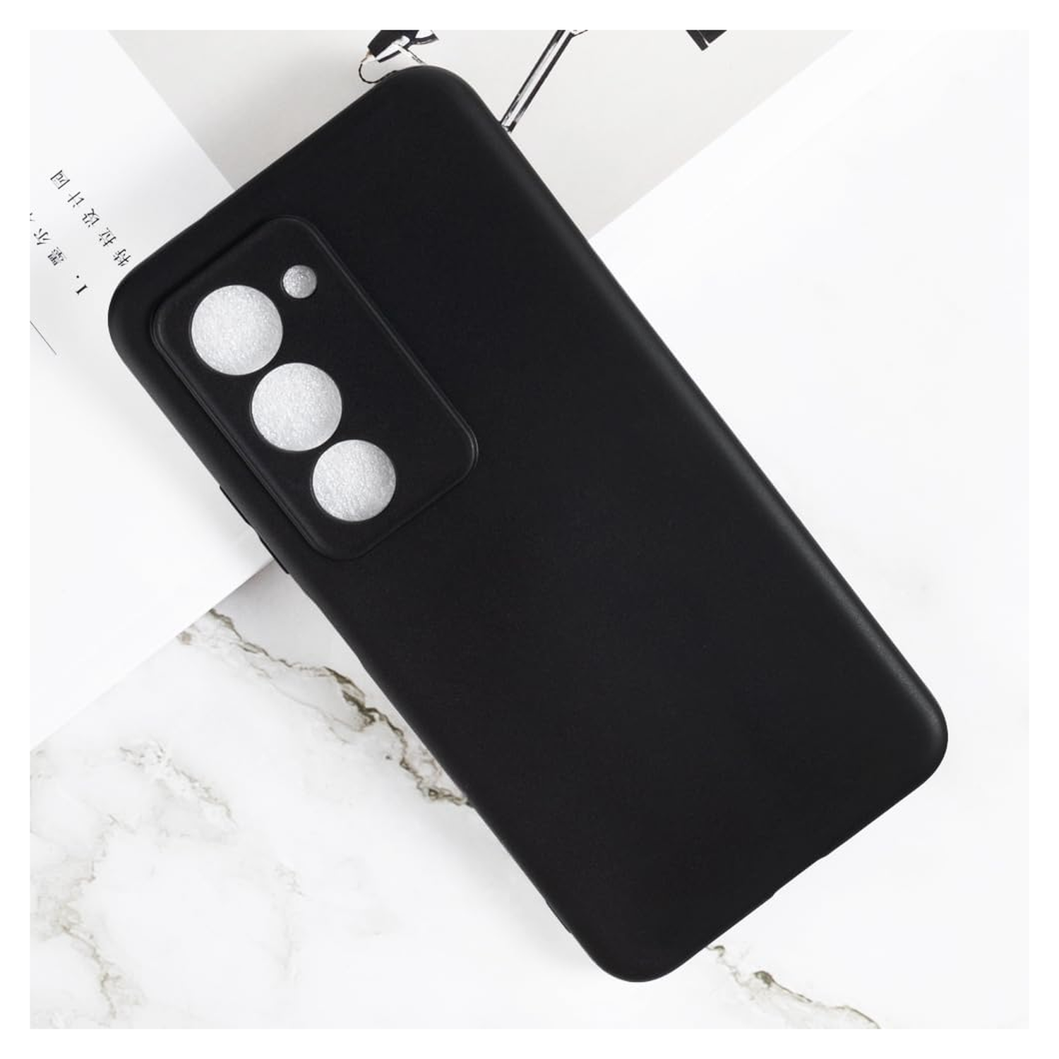 Xiaomi Redmi 15 (4G) Hoesje Dun TPU Back Cover Matte Zwart afbeelding 5