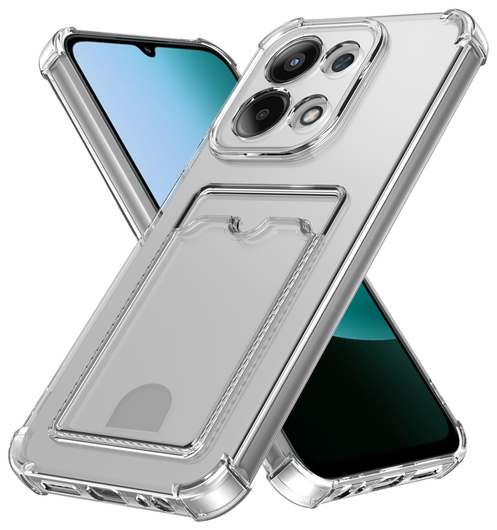 Xiaomi Redmi 15 (4G) Hoesje Dun TPU met Pasjeshouder Back Cover Transparant afbeelding 2