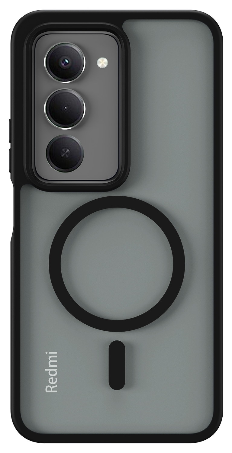 Xiaomi Redmi 15 (4G) Hoesje met MagSafe Back Cover Matte Zwart afbeelding 4