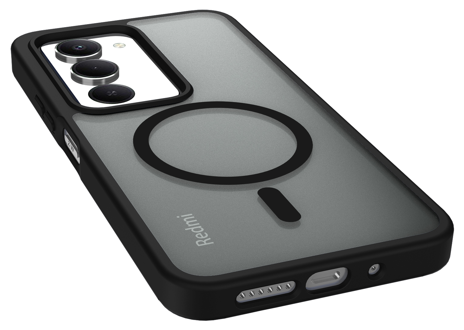 Xiaomi Redmi 15 (4G) Hoesje met MagSafe Back Cover Matte Zwart afbeelding 9