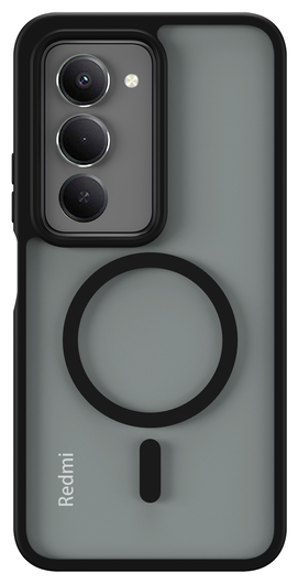 Xiaomi Redmi 15 (4G) Hoesje met MagSafe Back Cover Matte Zwart afbeelding 4
