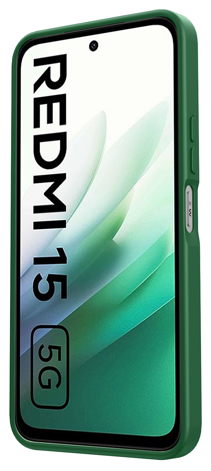 Xiaomi Redmi 15 (4G) Hoesje met MagSafe Back Cover Matte Groen afbeelding 11