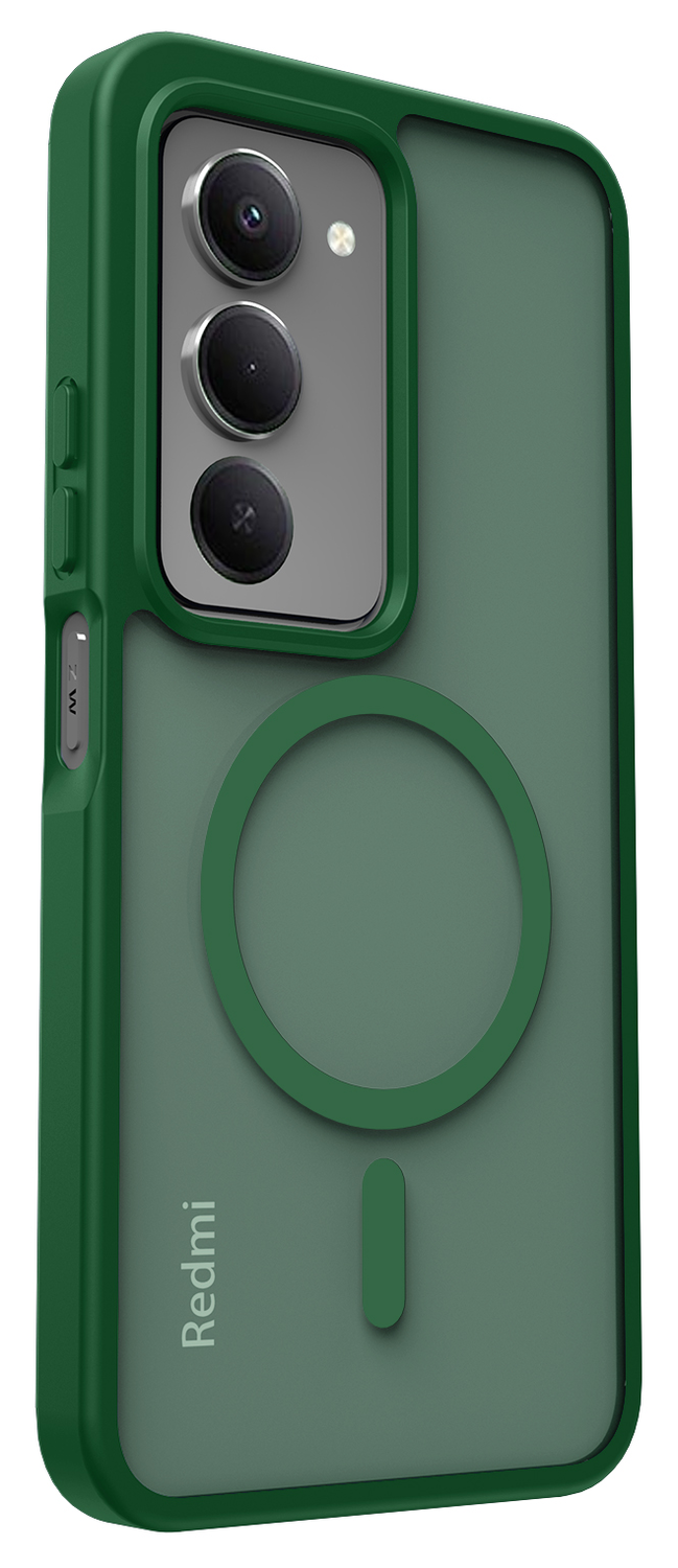 Xiaomi Redmi 15 (4G) Hoesje met MagSafe Back Cover Matte Groen afbeelding 6