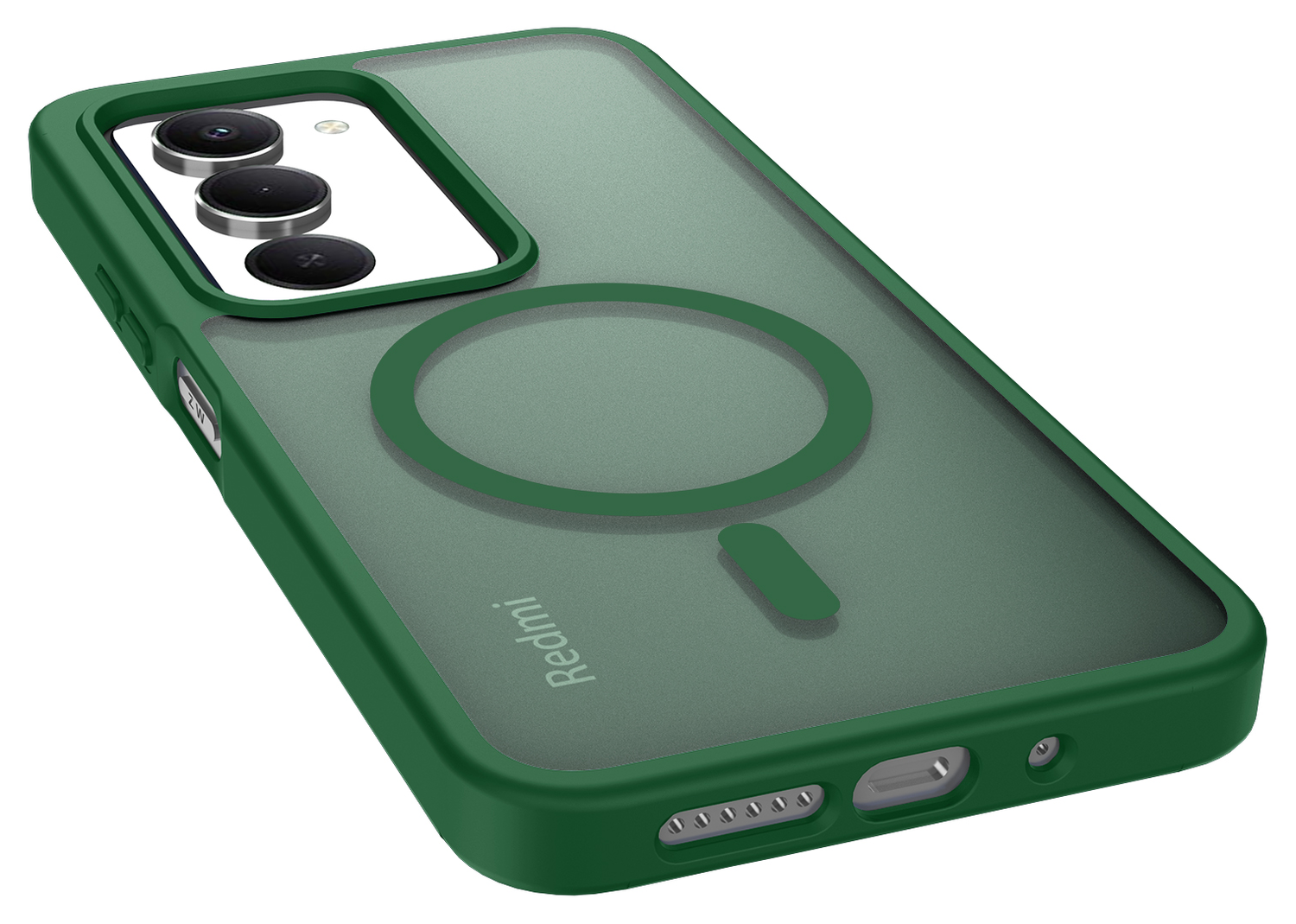 Xiaomi Redmi 15 (4G) Hoesje met MagSafe Back Cover Matte Groen afbeelding 9