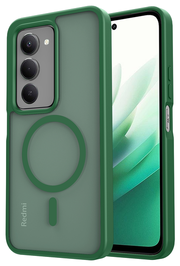Xiaomi Redmi 15 (4G) Hoesje met MagSafe Back Cover Matte Groen afbeelding 1
