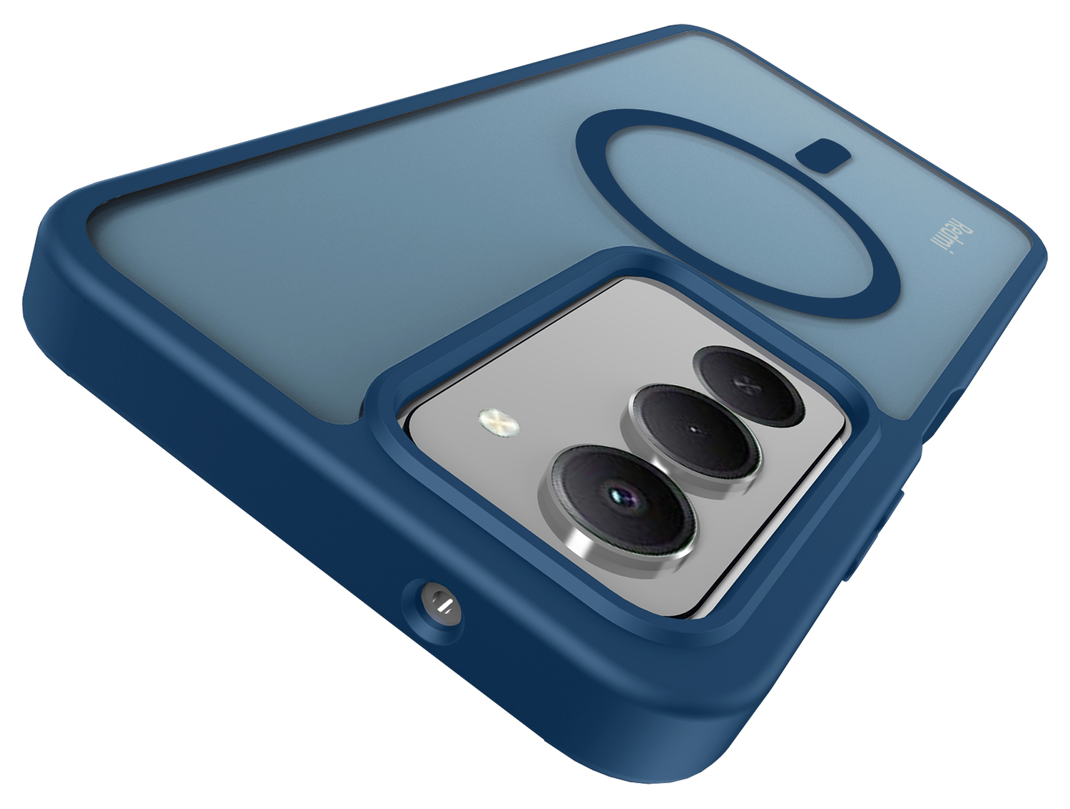 Xiaomi Redmi 15 (4G) Hoesje met MagSafe Back Cover Matte Blauw afbeelding 11