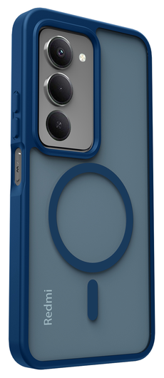 Xiaomi Redmi 15 (4G) Hoesje met MagSafe Back Cover Matte Blauw afbeelding 8