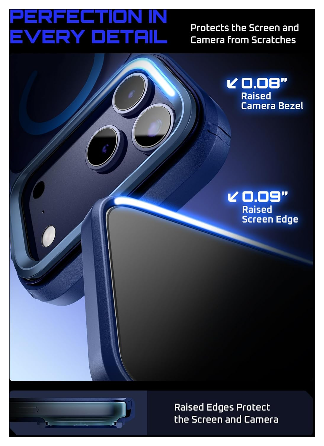 SUPCASE UB Mag iPhone 17 Pro Max Hoesje MagSafe Camera Kickstand Blauw afbeelding 7