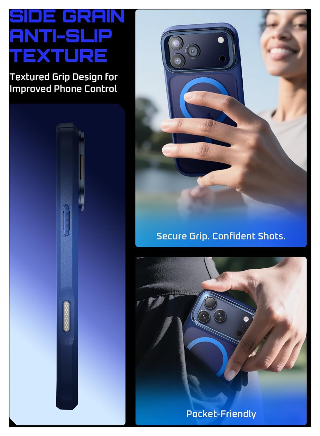 SUPCASE UB Mag iPhone 17 Pro Max Hoesje MagSafe Camera Kickstand Blauw afbeelding 8