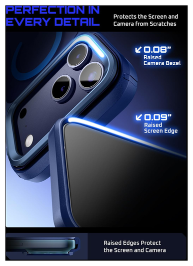 SUPCASE UB Mag iPhone 17 Pro Max Hoesje MagSafe Camera Kickstand Blauw afbeelding 7