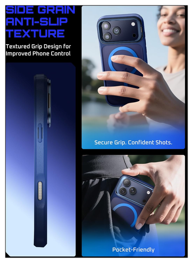 SUPCASE UB Mag iPhone 17 Pro Max Hoesje MagSafe Camera Kickstand Blauw afbeelding 8