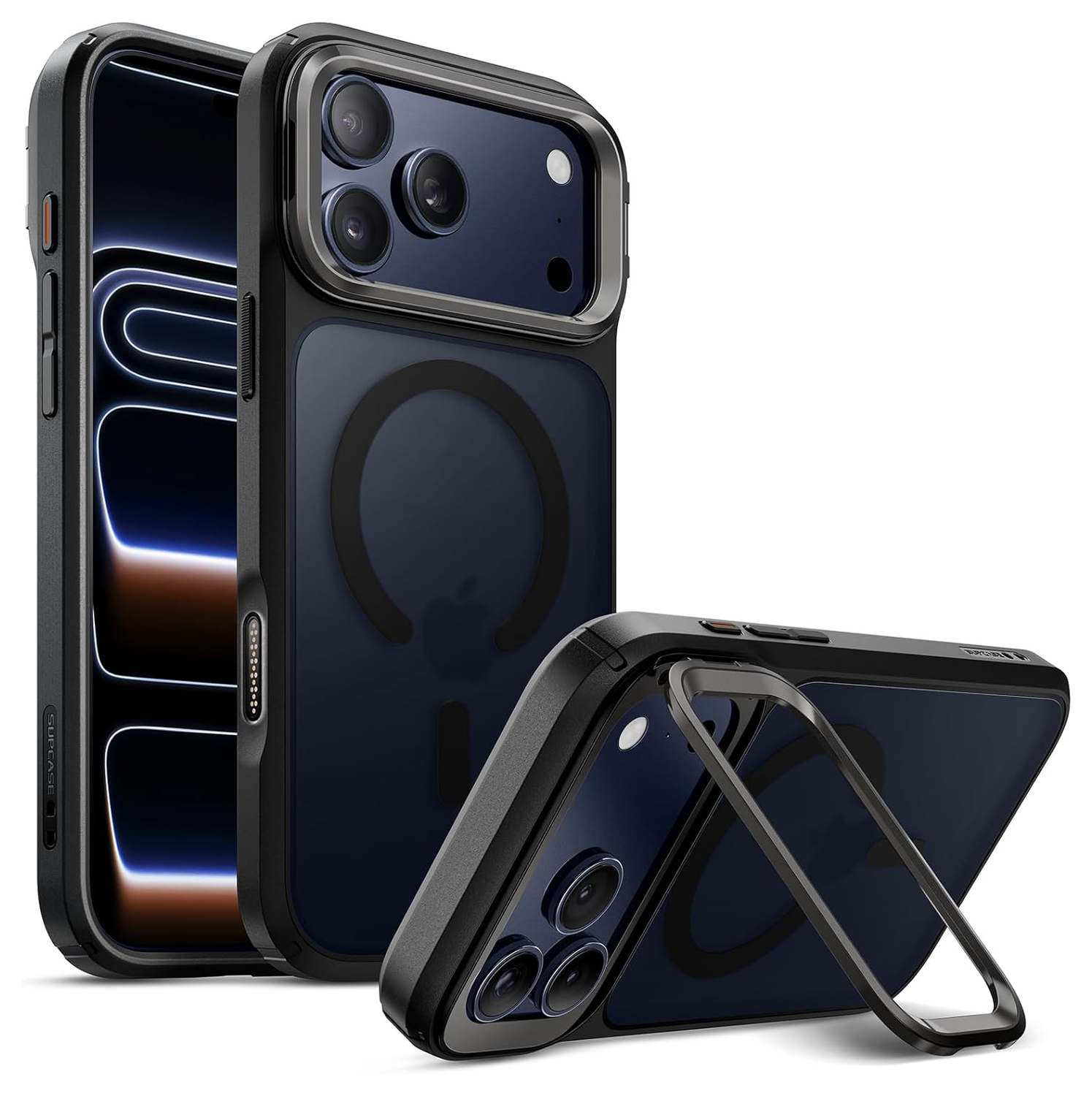 SUPCASE UB Mag iPhone 17 Pro Max Hoesje MagSafe Camera Kickstand Zwart afbeelding 1