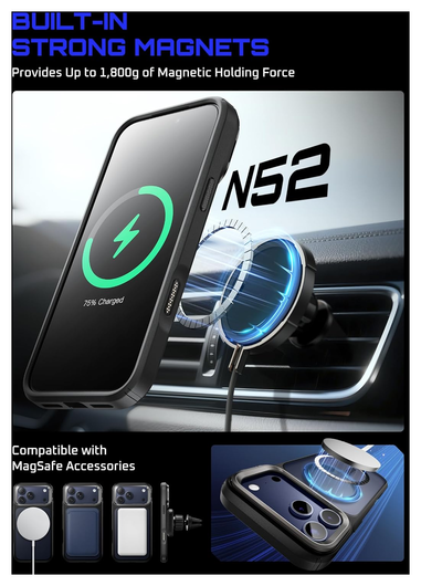 SUPCASE UB Mag iPhone 17 Pro Max Hoesje MagSafe Camera Kickstand Zwart afbeelding 5