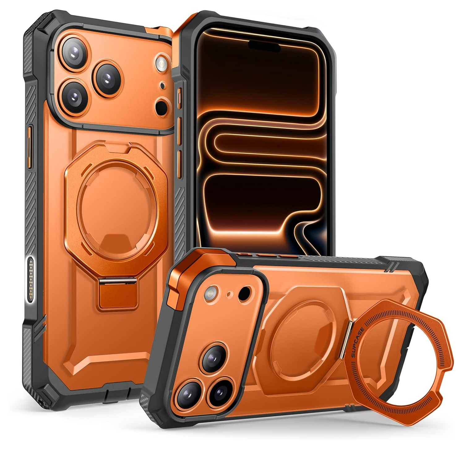 SUPCASE UB Grip Apple iPhone 17 Pro Max Hoesje MagSafe Kickstand Oranje afbeelding 1