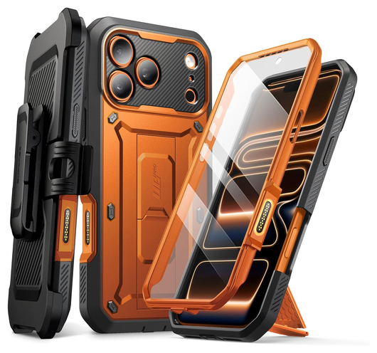 SUPCASE UB Pro Apple iPhone 17 Pro Max Hoesje Full Protect Kickstand Oranje afbeelding 1