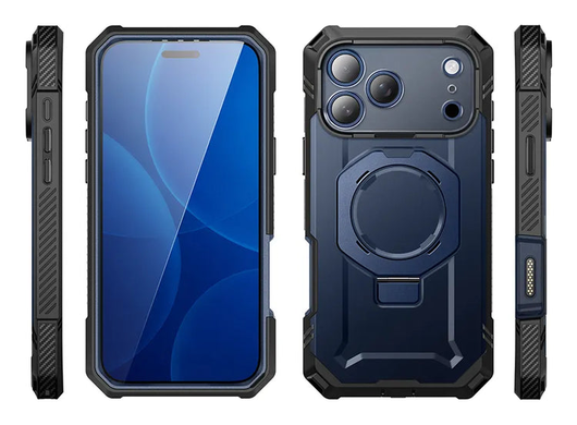 SUPCASE UB Grip Pro Apple iPhone 17 Pro Hoesje Full Protect MagSafe Stand Blauw afbeelding 12