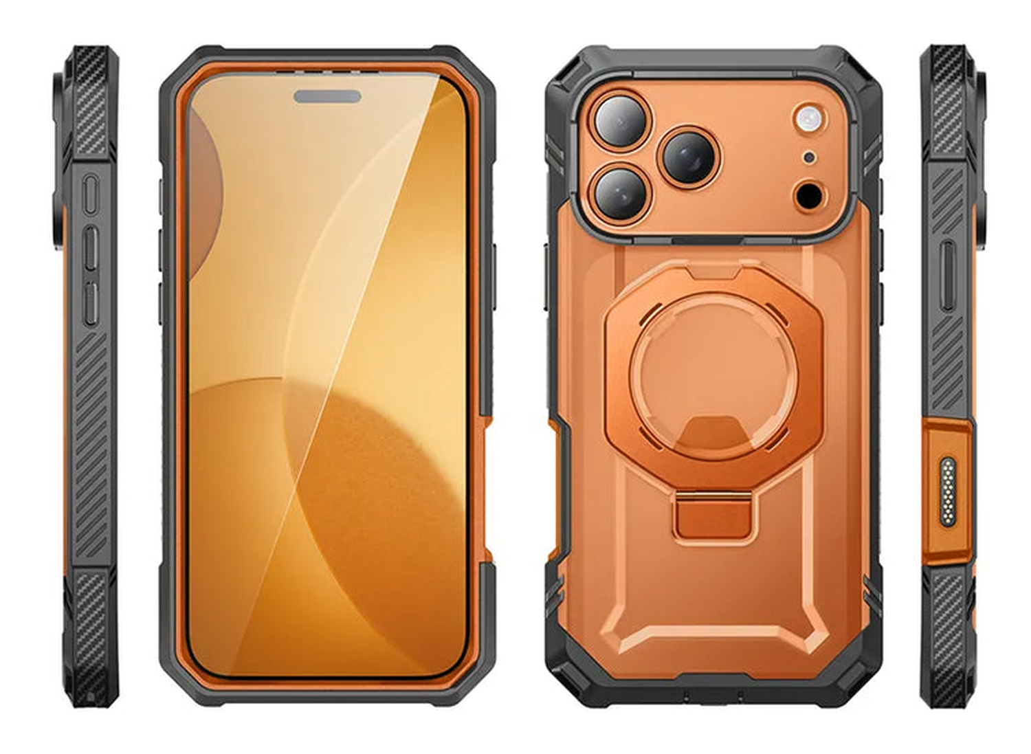 SUPCASE UB Grip Pro Apple iPhone 17 Pro Hoesje Full Protect MagSafe Stand Oranje afbeelding 12