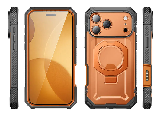 SUPCASE UB Grip Pro Apple iPhone 17 Pro Hoesje Full Protect MagSafe Stand Oranje afbeelding 12
