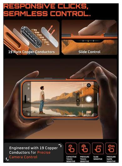 SUPCASE UB Grip Pro Apple iPhone 17 Pro Hoesje Full Protect MagSafe Stand Oranje afbeelding 8