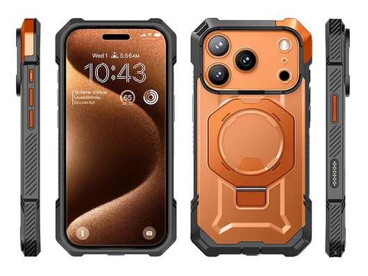 SUPCASE UB Grip Apple iPhone 17 Pro Hoesje MagSafe Kickstand Oranje afbeelding 12