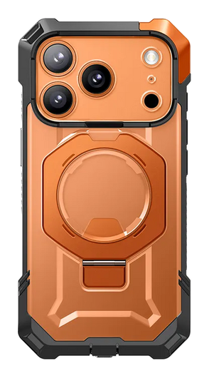 SUPCASE UB Grip Apple iPhone 17 Pro Hoesje MagSafe Kickstand Oranje afbeelding 2