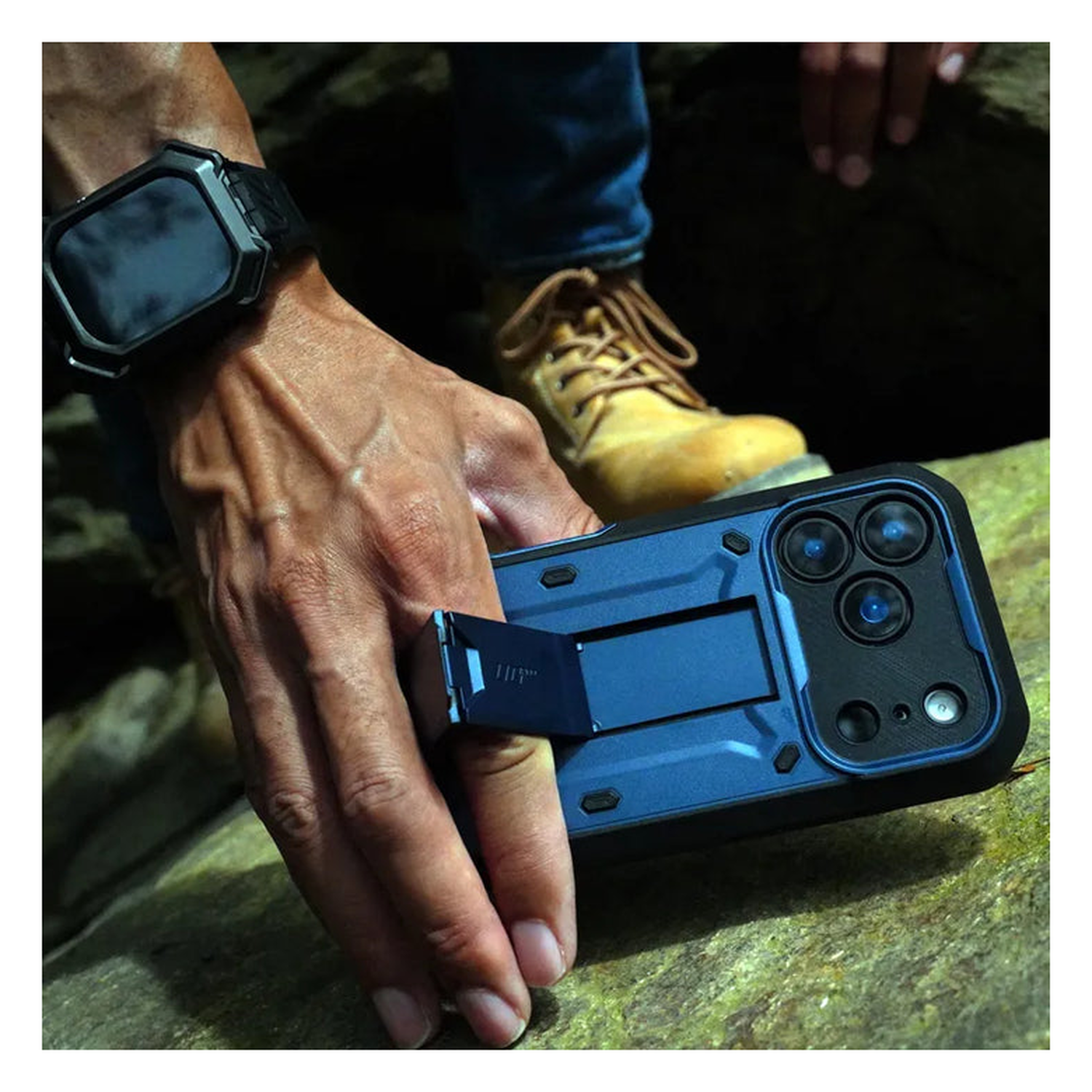 SUPCASE UB Pro Apple iPhone 17 Pro Hoesje Full Protect Kickstand Blauw afbeelding 11