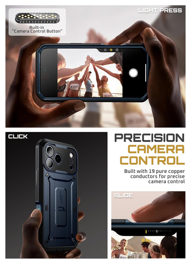 SUPCASE UB Pro Apple iPhone 17 Pro Hoesje Full Protect Kickstand Blauw afbeelding 5