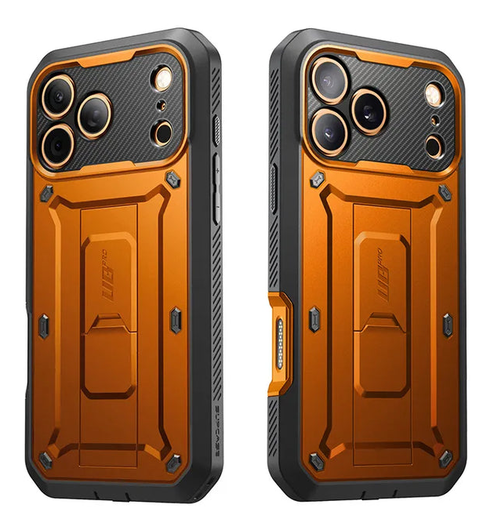 SUPCASE UB Pro Apple iPhone 17 Pro Hoesje Full Protect Kickstand Oranje afbeelding 11