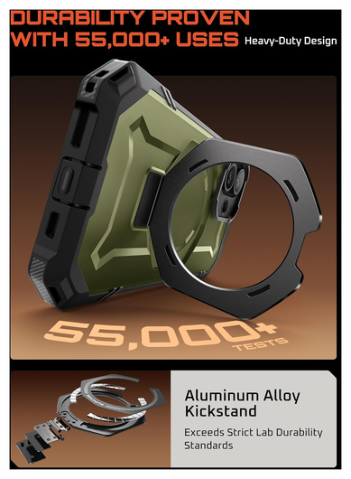 SUPCASE UB Grip Apple iPhone 17 Hoesje MagSafe Kickstand Groen afbeelding 6