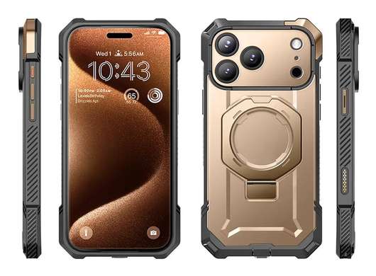 SUPCASE UB Grip Apple iPhone 17 Pro Max Hoesje MagSafe Kickstand Goud afbeelding 12